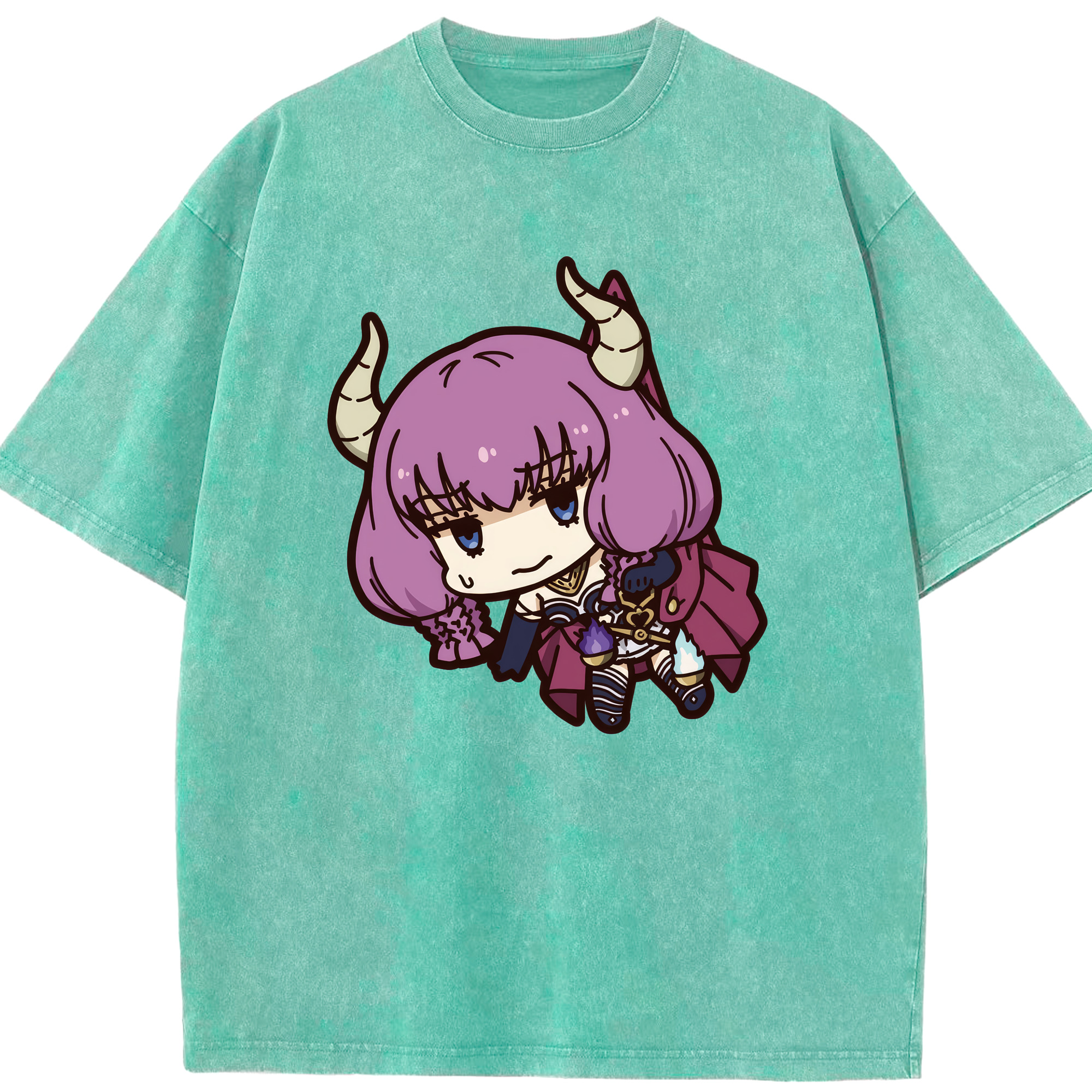 （画像用） 葬送のフリーレン Frieren 綿100% ヴィンテージ風 半袖Tシャツ（フロントプリント）